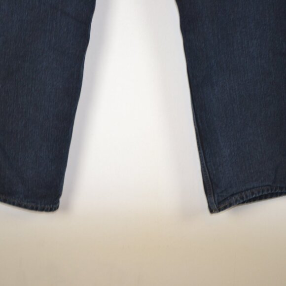 Eddie Bauer Mens 34x30 Fleece Plaid Lining Relaxed Fit 5 Pocket Warm Denim Jeans - Picture 5 of 9